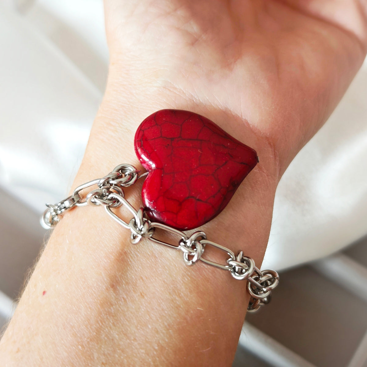 Cherry Heart Bracelet