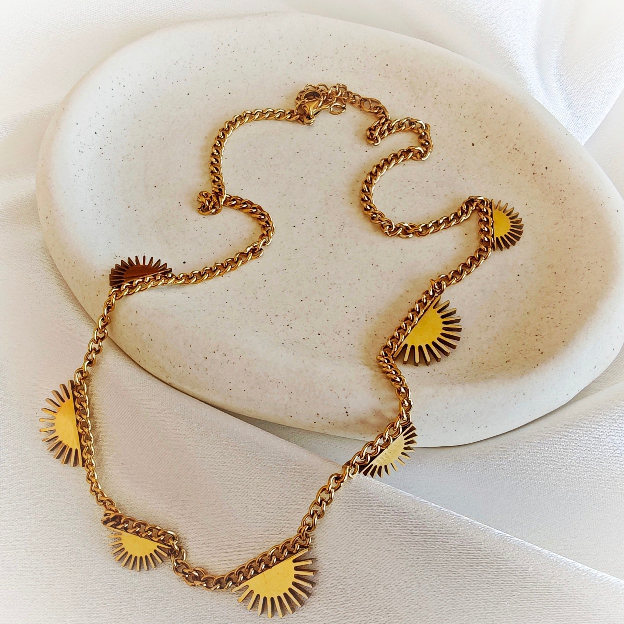 Sun Charm Necklace