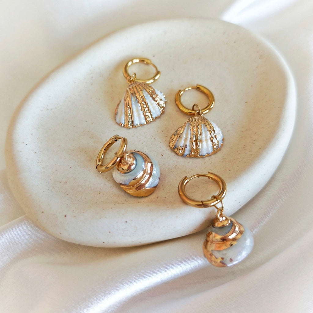 Shell Hoop Earrings