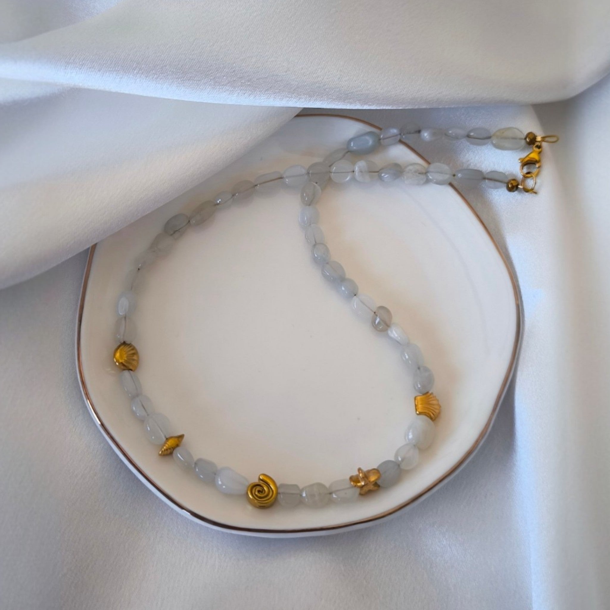 Moonstone Shell Necklace