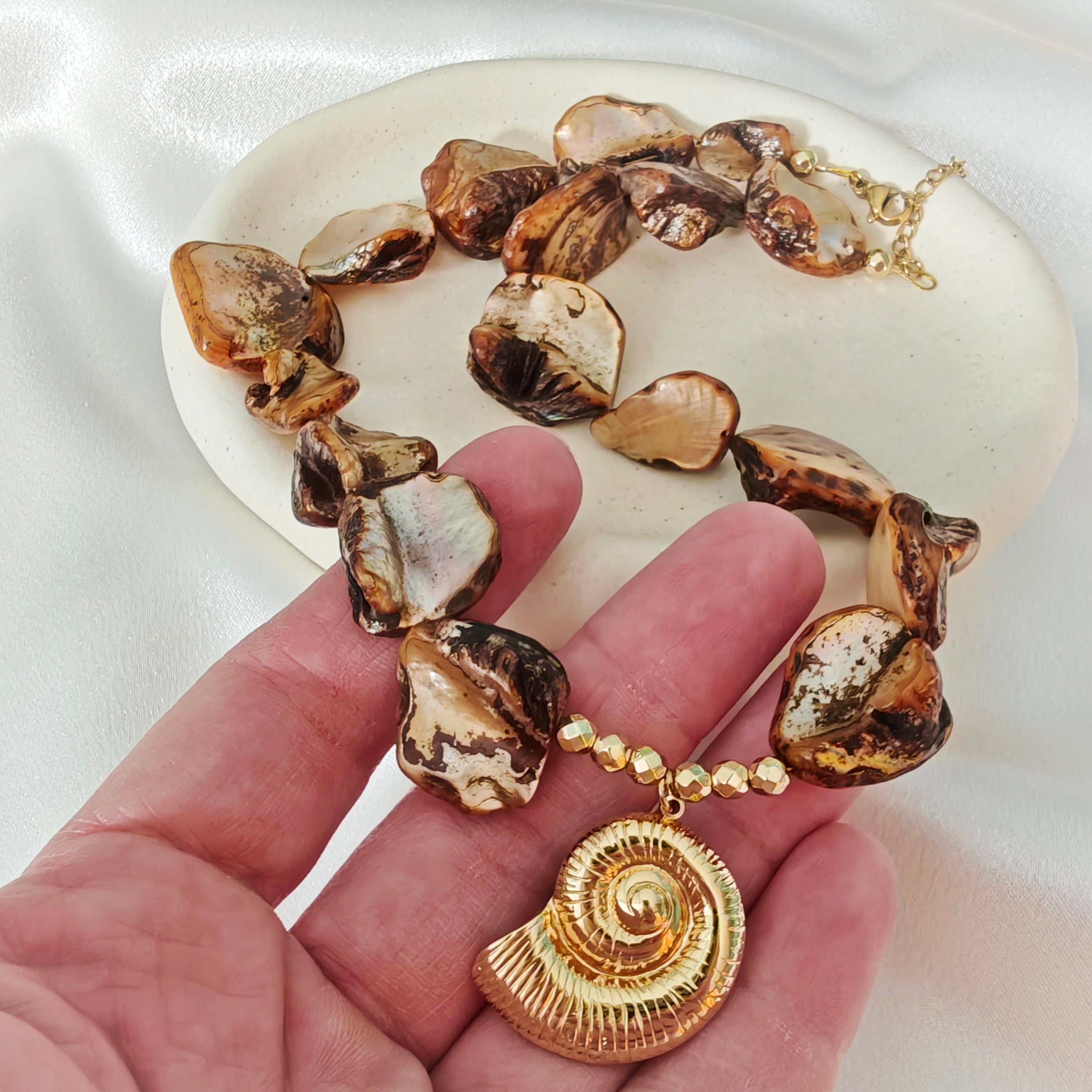 Shell & Stone Necklace