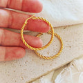 Twisted Hoop Earrings