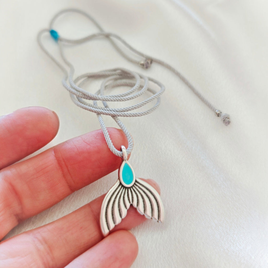 Mermaid Necklace Set Silver