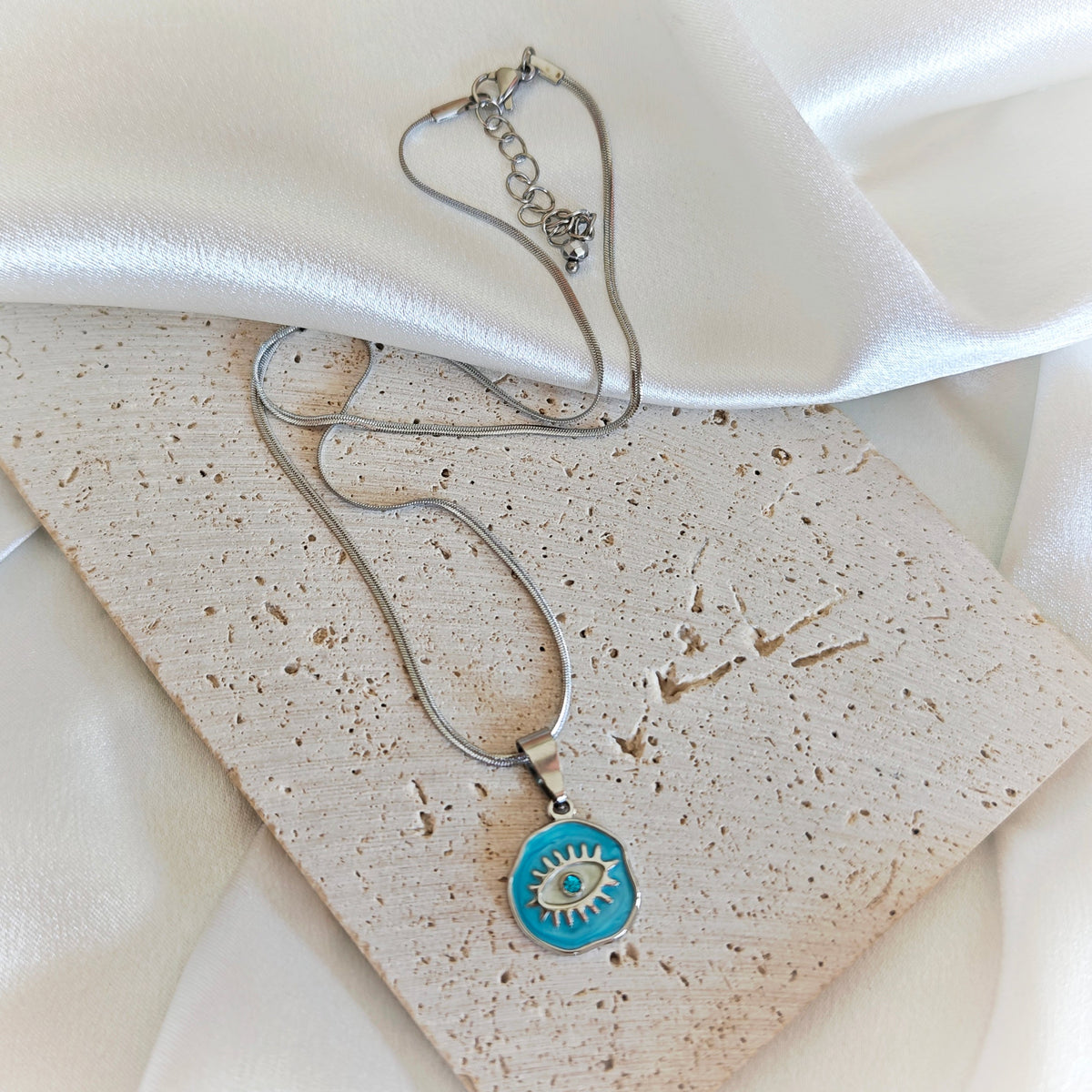 Evil Eye Coin Necklace