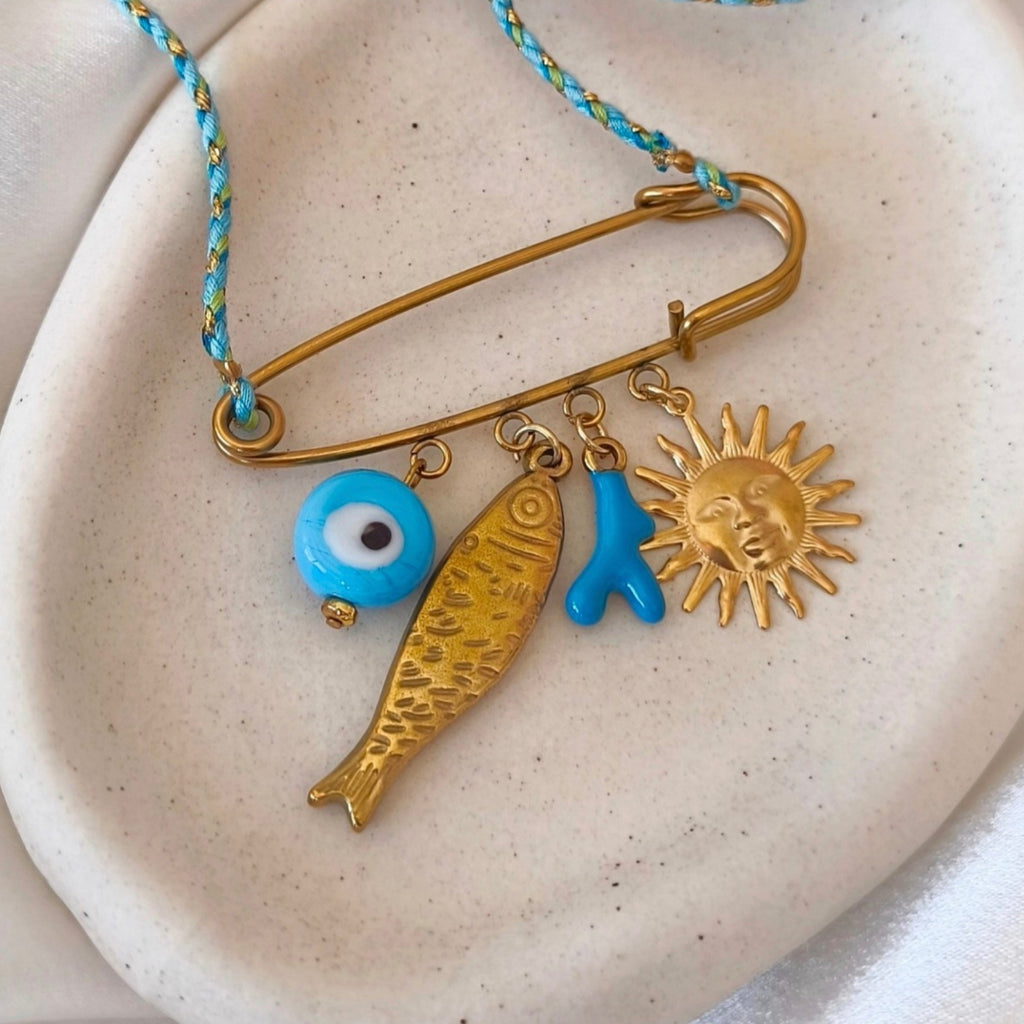 Summer Charms Pin Necklace
