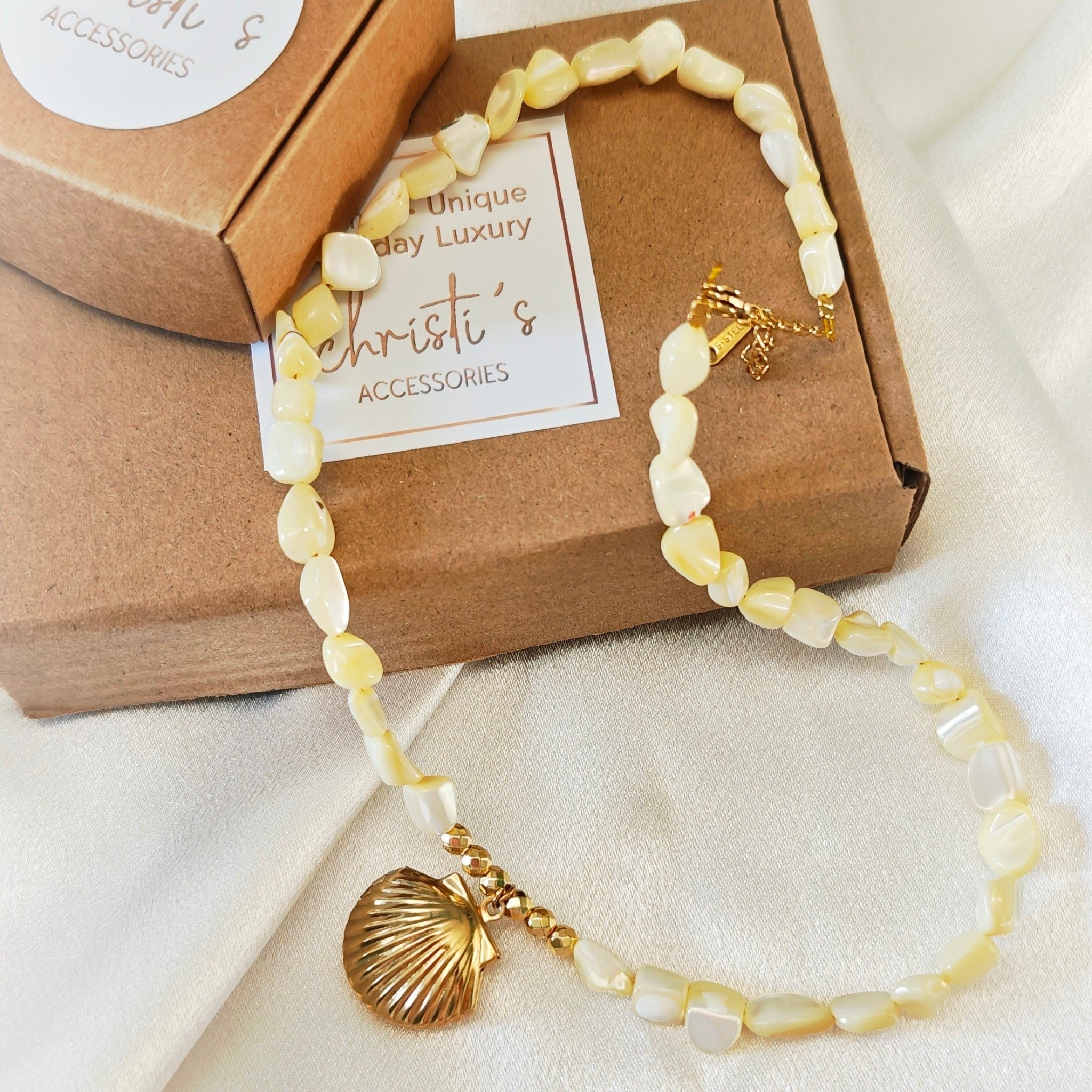 Lemon Shell Necklace