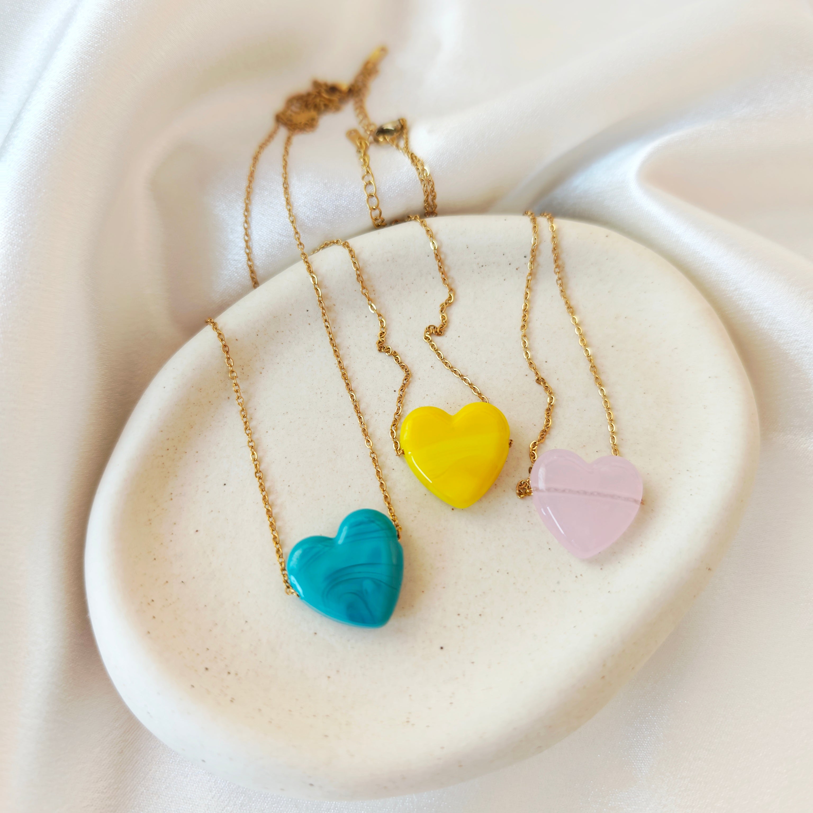 Murano Heart Necklace Small