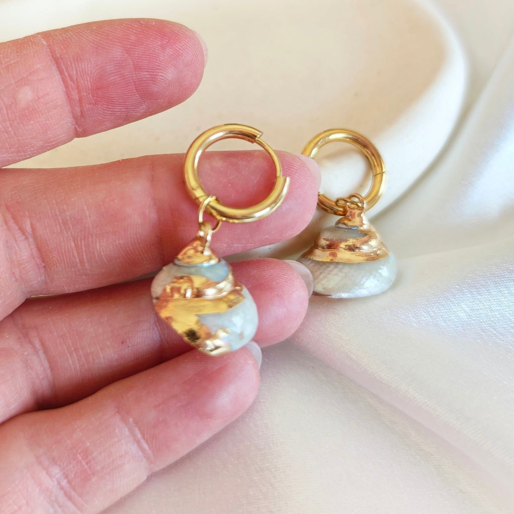 Shell Hoop Earrings